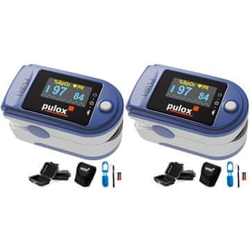 slomart PULOX PO-200 Pulsni oksimetar s LCD-om i priborom (2 komada)