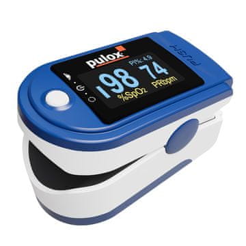 slomart Pulox PO-200 Solo Pulsni Oksimetar (plavi) - mjerenje SpO2, pulsa i PI