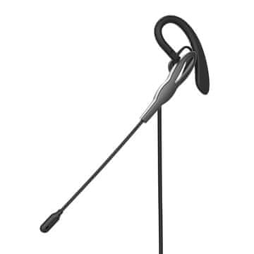 Nedis PC slušalice U uhu Mono USB Tipa A USB Tipa C Sklopivi mikrofon Crna Siva