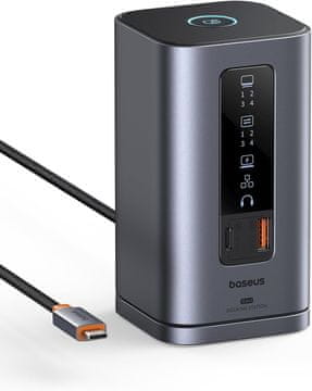 BASEUS Baseus Spacemate Series 11-u-1 USB-C Docking Station za 3 Monitora