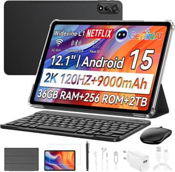 Blackview Blackview Mega2 Android 15 tablet, 12" 2K FHD, 24GB RAM, 256GB