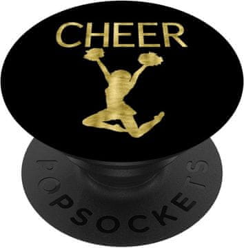 slomart Cheer Dark Yellow Graphics Cheerleading - PopSockets držač za mobitel