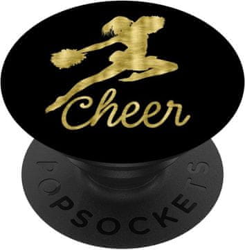 slomart Cheerleader With Dark Yellow Graphics Cheer - PopSockets držač za mobitel