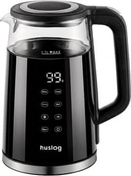 slomart Stakleno kuhalo za vodu s zaslonom na dodir, 1.7L, 2200W, 4 temperature