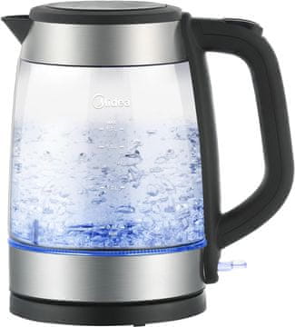 Midea Midea Stakleno kuhalo za vodu, 1.7 L, 2200W, plava LED