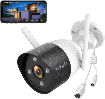 Tenda Tenda vanjska WLAN nadzorna kamera, 1080P, šareni noćni vid, dvosmjerni audio