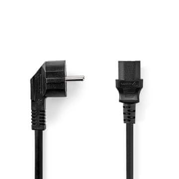 Nedis Kabel za napajanje | Muški konektor za napajanje | IEC-320-C13 | Ravni | Ravni | Poniklani | 3,00 m | Okrugli | PVC | Crni | Kutija