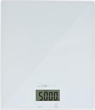 Clatronic Clatronic kuhinjska vaga, staklo, 5kg, 1g, Tara
