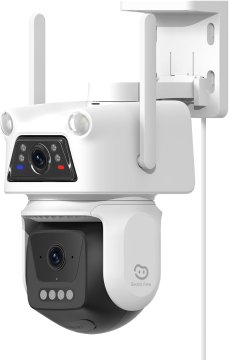 View Beans View vanjska nadzorna kamera WLAN 10MP Dvostruki objektiv, 360 PTZ