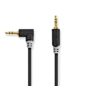 Nedis Stereo audio kabel 3 5 mm muški 3 5 mm muški Pozlaćeni 1 00 m Okrugli Antracit Kutija