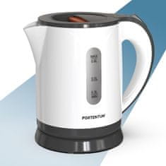 slomart PORTENTUM mali kuhalo za vodu 0,8 L, 1100W, BPA-free, 360 baza