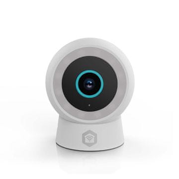 Nedis Vanjska kamera SmartLife | Wi-Fi | Reflektor | 3MP Full HD 1296p | IP65 | Pohrana u oblaku (opcionalno) / microSD (nije uključena) / Onvif | 5 V DC | Sa senzorom pokreta | Noćni vid | Bijela