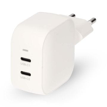 Nedis Zidni punjač 35 W GaN PD3 0 Značajka brzog punjenja 1 75 2 33 2 92 3 0 A Broj izlaza 2 2x USB C Automatski odabir napona Bijela