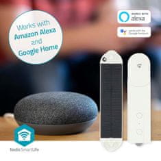 Nedis SmartLife Robot za zavjese Kabelski sustav Panelne zavjese Rolo zavjese Rimske zavjese Napajanje iz mreže Solarno napajanje 2000 mAh Bluetooth Bijela