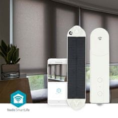 Nedis SmartLife Robot za zavjese Kabelski sustav Panelne zavjese Rolo zavjese Rimske zavjese Napajanje iz mreže Solarno napajanje 2000 mAh Bluetooth Bijela