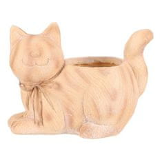 Autronic Pakiranje cvijeća Cat - flower container, magnesium, wood imitation (SM502)