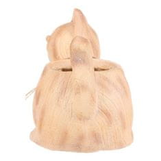 Autronic Pakiranje cvijeća Cat - flower container, magnesium, wood imitation (SM502)