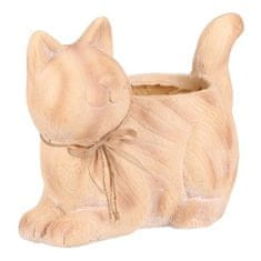 Autronic Pakiranje cvijeća Cat - flower container, magnesium, wood imitation (SM502)