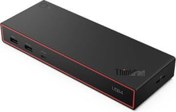 Lenovo Lenovo ThinkPad USB4 Dock 100W, Crna s Crvenim Profilom