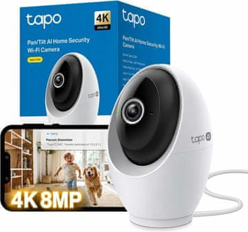 slomart Tapo C260 4K 8MP Unutarnja nadzorna kamera s 360 pogledom i AI