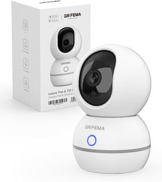 slomart GRIFEMA Unutarnja nadzorna kamera - 1080p Wi-Fi, noćni vid