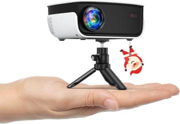 MINI HOPVISION Mini Beamer - Prijenosni projektor, 7500L, Full HD 1080P, podrška za 4K