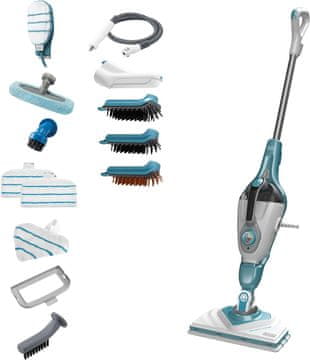 Black+Decker Black+Decker BHSM1610DSM: 2-u-1 parna krpa i parni čistač, 1600 W, sa SteaMitt