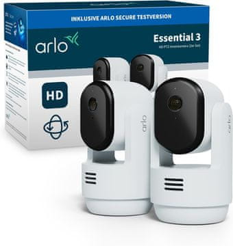 Arlo Arlo Indoor 3 HD PTZ unutarnja nadzorna kamera, WiFi, 2-dijelni set