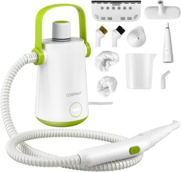 slomart FANTASK ručni parni čistač 1000W, 300ml, zeleni, s 10 dodataka