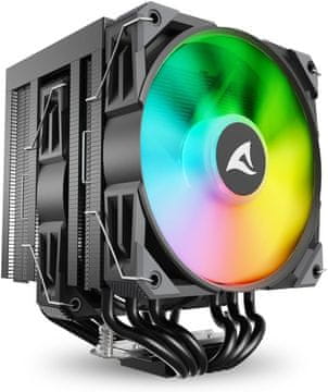 Sharkoon Sharkoon A60 RGB CPU hladnjak zraka (12cm, Crni)