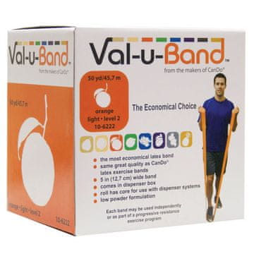 slomart Val-u-Band Traka za vježbanje 45m - Narančasta (vrlo lagana)