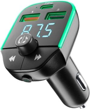 CellularLine Cellularline FM predajnik za auto, Bluetooth, USB, 20W punjač