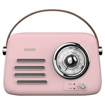 SAVIO SAVIO RS-03 Prijenosni radio, ružičasti