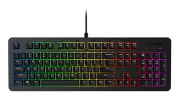 Lenovo Tipkovnica Lenovo K310 Gaming, USB, US engleski raspored, crna, RGB LED