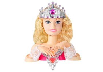 slomart LEAN TOYS Lutka za oblikovanje kose s dodacima
