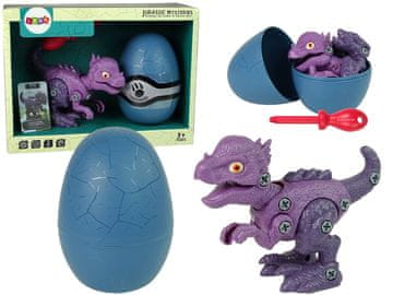 slomart LEAN TOYS Komplet dinosaura Stygimoloch s jajetom i odvijačem - DIY