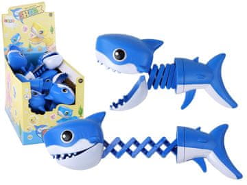 slomart LEAN TOYS Igračka za grizenje morski pas, plavi, pištoljski okidač