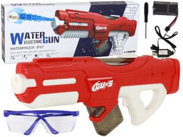 slomart LEAN TOYS Veliki vodeni pištolj crveni 750ml s naočalama