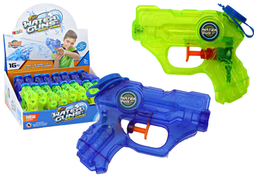 MINI LEAN TOYS Mini vodeni pištolj zeleni/plavi domet 7-8m