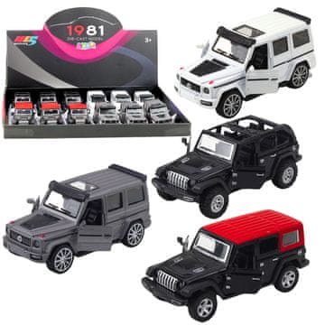 slomart LEAN TOYS Terensko vozilo SUV, metalno, Pull-Back, otvarajuća vrata