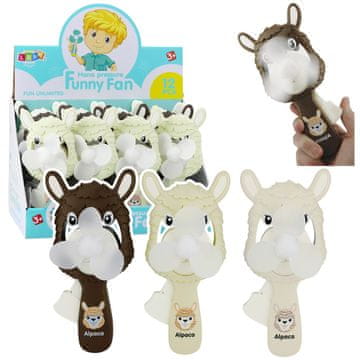 slomart LEAN TOYS Ručni ventilator, alpaka, na gumb
