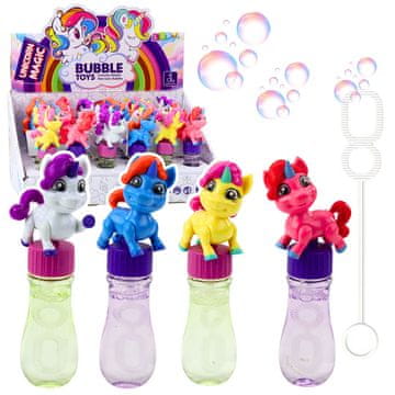 slomart LEAN TOYS Mjehurići, jednorog, pokretna figurica, 14cm
