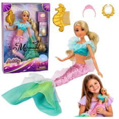 Anlily LEAN TOYS Lutka Anlily, sirena s svjetlucavim repom
