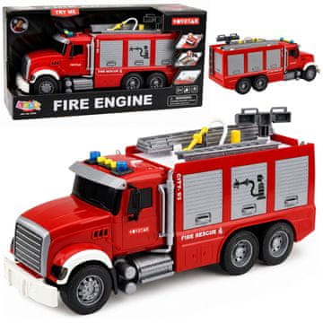 slomart LEAN TOYS Vatrogasni kamion s ljestvama i crijevom za vodu