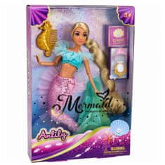 Anlily LEAN TOYS Lutka Anlily, sirena s svjetlucavim repom