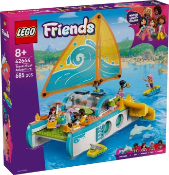 Friends LEGO Friends 42664 Plovilo za avanturu na otoku, set za gradnju