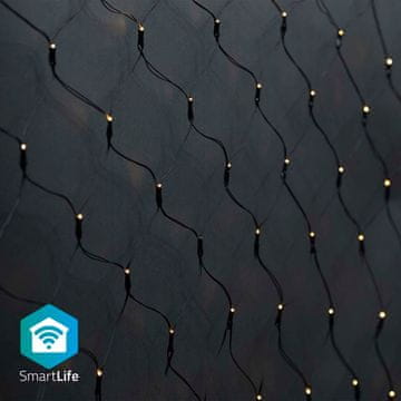 Nedis SmartLife Božićna Rasvjeta Mreža Wi Fi Toplo bijela 280 LED dioda 3 00 m 3 x 2 m Android IOS