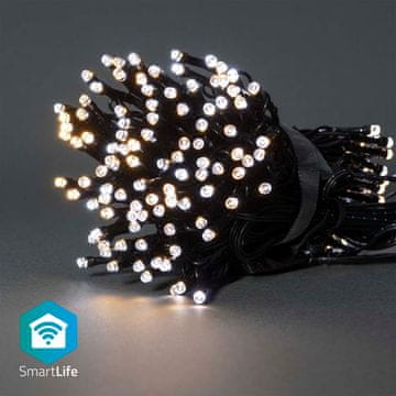 Nedis SmartLife Božićna Rasvjeta Niz Wi Fi Toplo do hladno bijela 100 LED dioda 10 0 m Android IOS