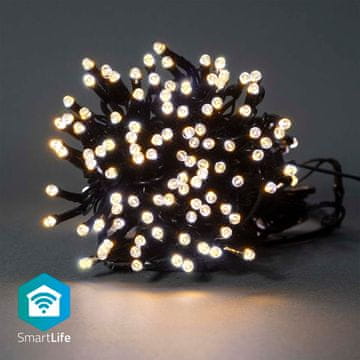 Nedis SmartLife Božićna Rasvjeta Niz Wi Fi Toplo bijela 200 LED dioda 20 0 m Android IOS