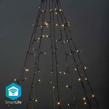 Nedis SmartLife Božićna Rasvjeta Jelka Wi Fi Toplo bijela 200 LED dioda 20 0 m 10 x 2 m Android IOS